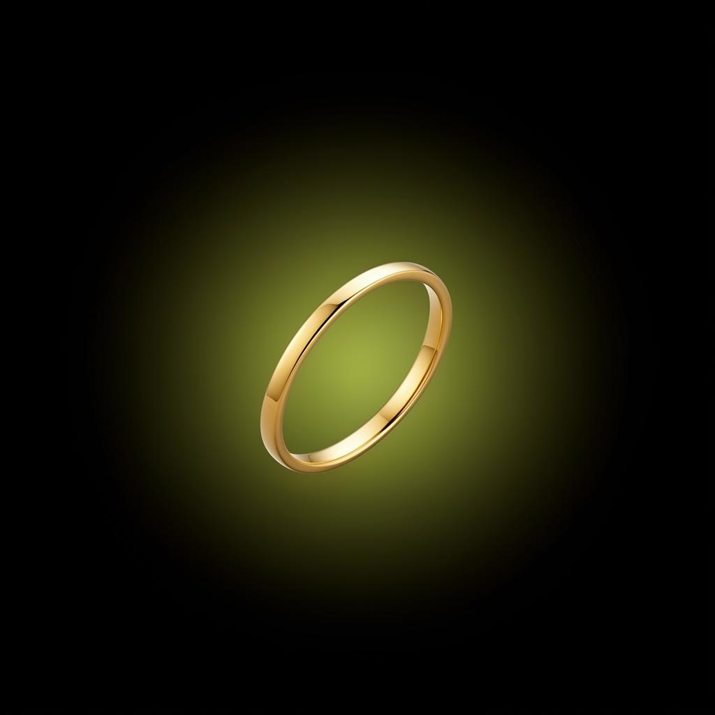 HALO ring with soft green glow